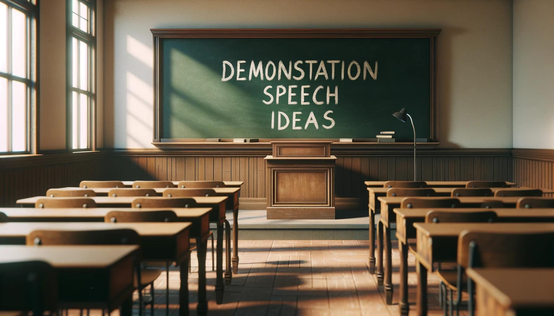 demonstration speech ideas art