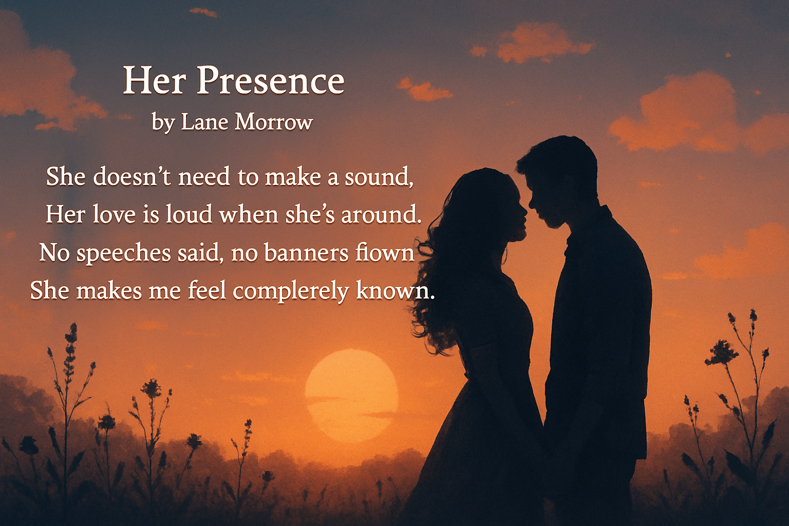 her presence